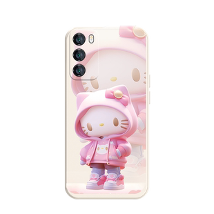 hellokitty适用华为p60手机壳p50/p40个性mate60pro女款p30专用nova11荣耀x50艺术magic5新款90硅胶8se套6/7