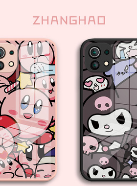 库洛米opporeno6手机壳vivox60卡通可爱小米12玻璃9红米note11pro高级感11ultra情侣10女款iqoo5硬mix4套civi