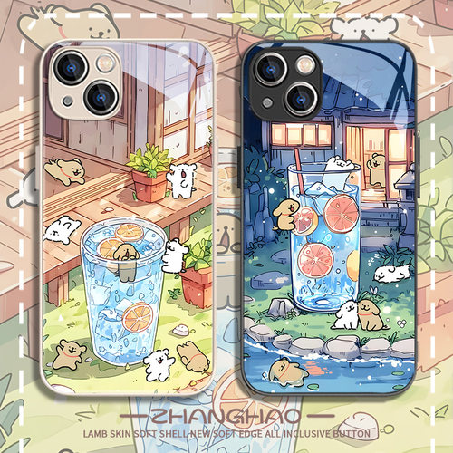 苹果手机壳趣味小狗卡通可爱情侣