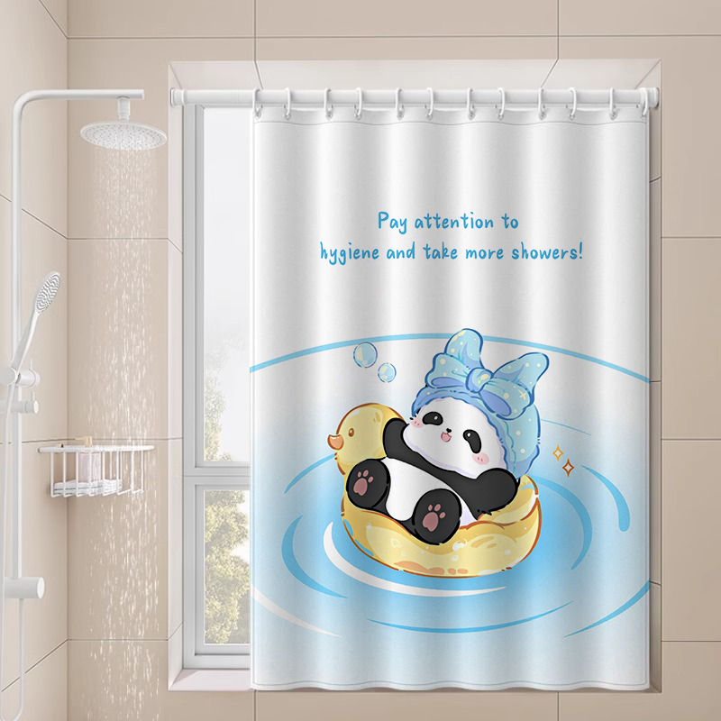 免打孔浴室卫生间小窗户窗帘