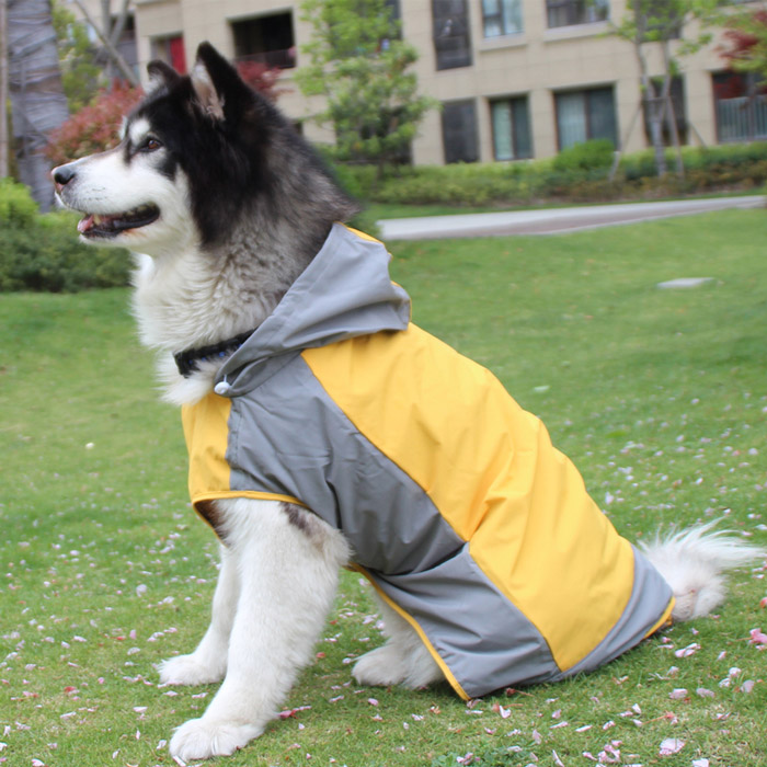 宠它狗狗冲锋衣户外透气雨衣中大狗宠物服装/雨衣