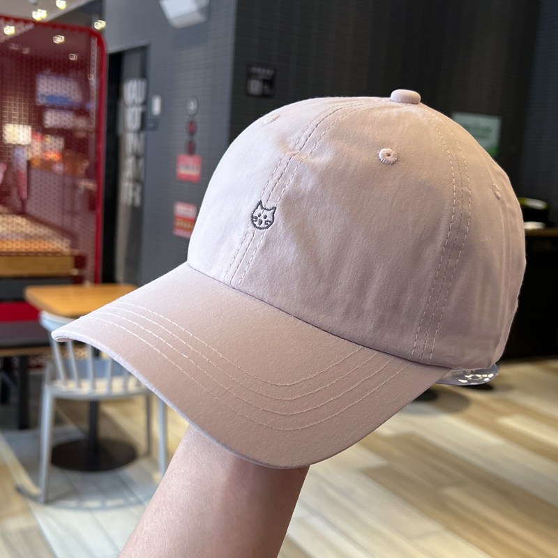 小猫刺绣简约棒球帽子女情侣款春夏季小清新大头鸭舌帽男卡通可爱,服饰配件/皮带/帽子/围巾,帽子,淘宝优惠券,粉丝福利购,淘宝优惠卷