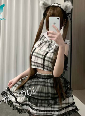 【clearstone】万圣节女仆Ookami莉帕莱灰狼女仆裙装cosplay正版