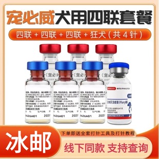 进口英特威幼犬成犬狗疫苗宠必威四联六联每年加强狂犬防疫针兽用
