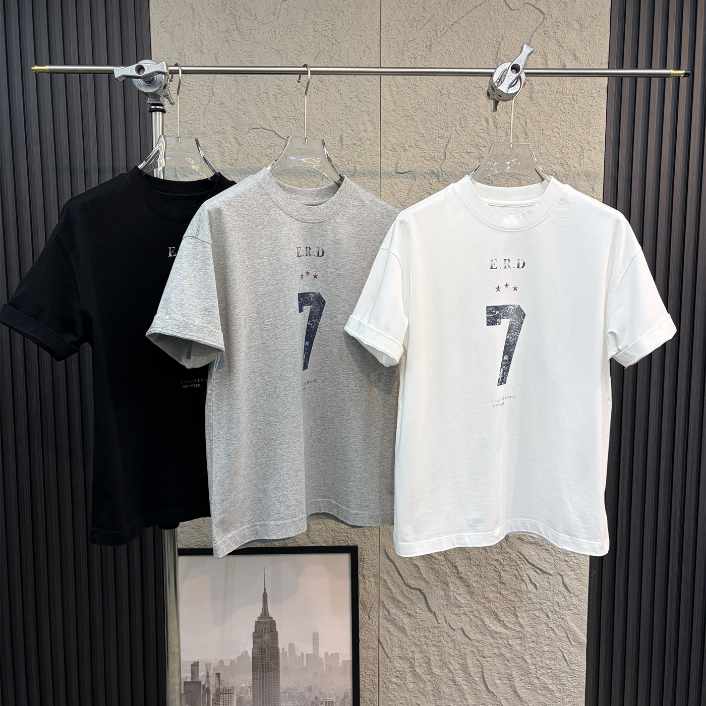 字印花短袖T恤宽松百搭圆领纯棉