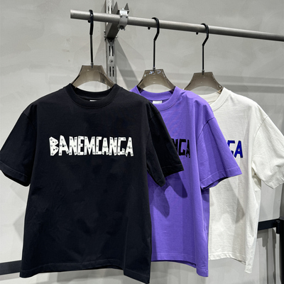 M先生轻奢潮牌重磅纯棉短袖T恤