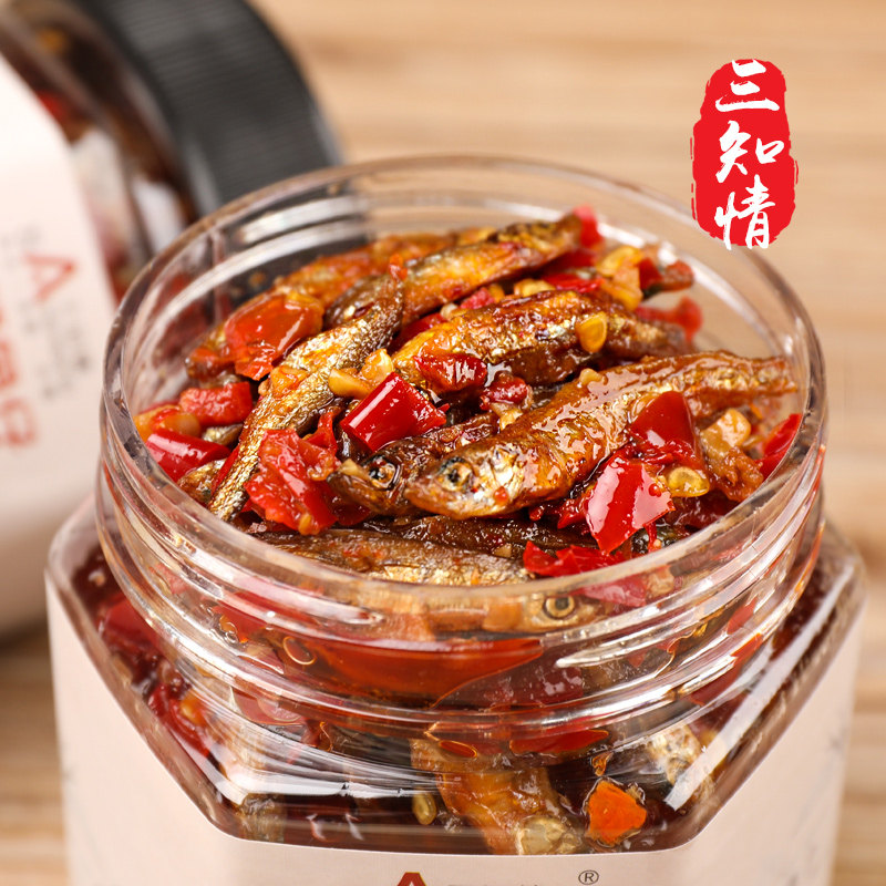 湖南特产小鱼干下饭菜开胃即食零食麻辣鲜香小鱼仔辣椒酱下饭神器,粮油调味/速食/干货/烘焙,酱类调料,淘宝优惠券,粉丝福利购,淘宝优惠卷