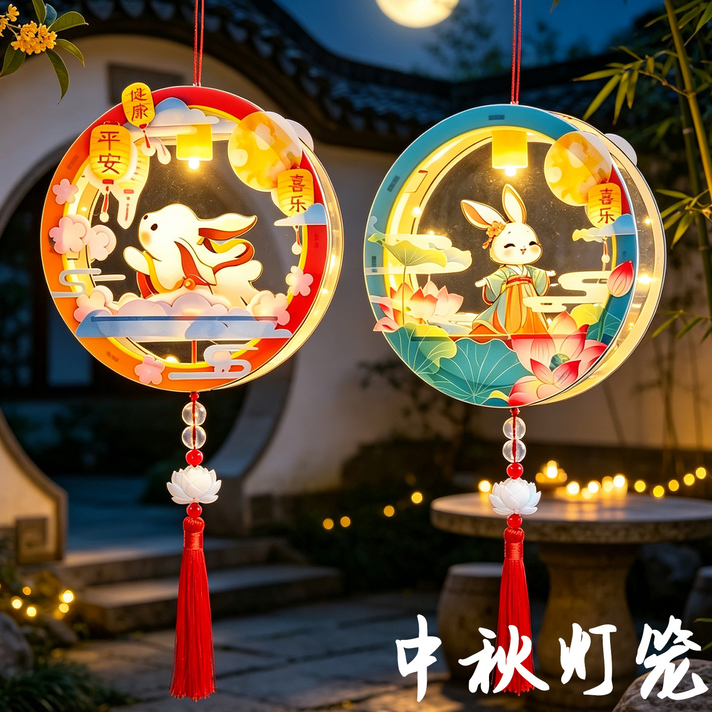中秋灯笼2026新款儿童diy马年