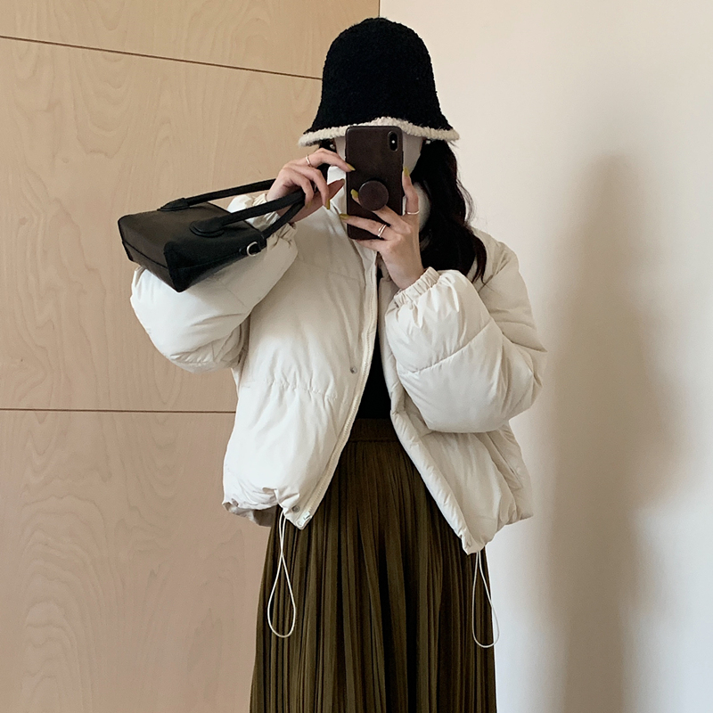 短款立领羽绒棉服棉衣女2