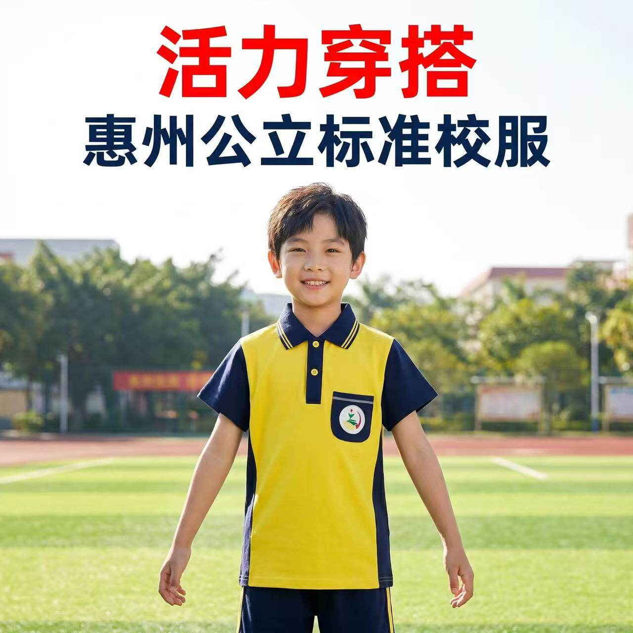 惠城区公立小学纯棉透气校服