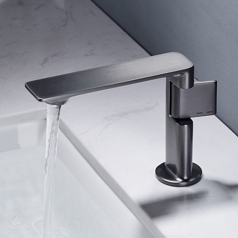 正品全铜水龙头洗手盆卫生间洗脸盆冷热水单孔浴室柜枪灰色龙头,家装主材,面盆龙头,淘宝优惠券,粉丝福利购,淘宝优惠卷