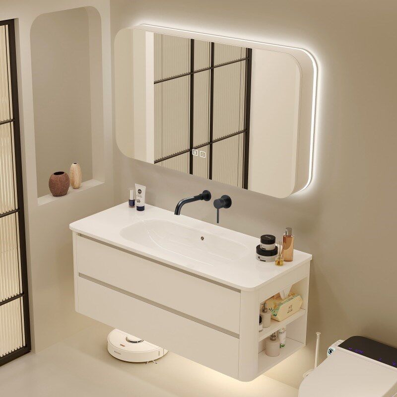 无孔一体陶瓷盆浴室柜暗装墙上龙头嵌入墙排出水洗漱洗手脸面盆柜,家装主材,浴室柜组合,淘宝优惠券,粉丝福利购,淘宝优惠卷