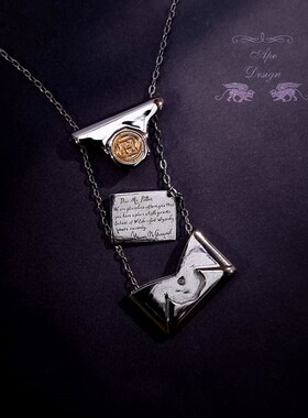 霍格沃兹录取f通知书 925银项链 可定制名字请务必看详情