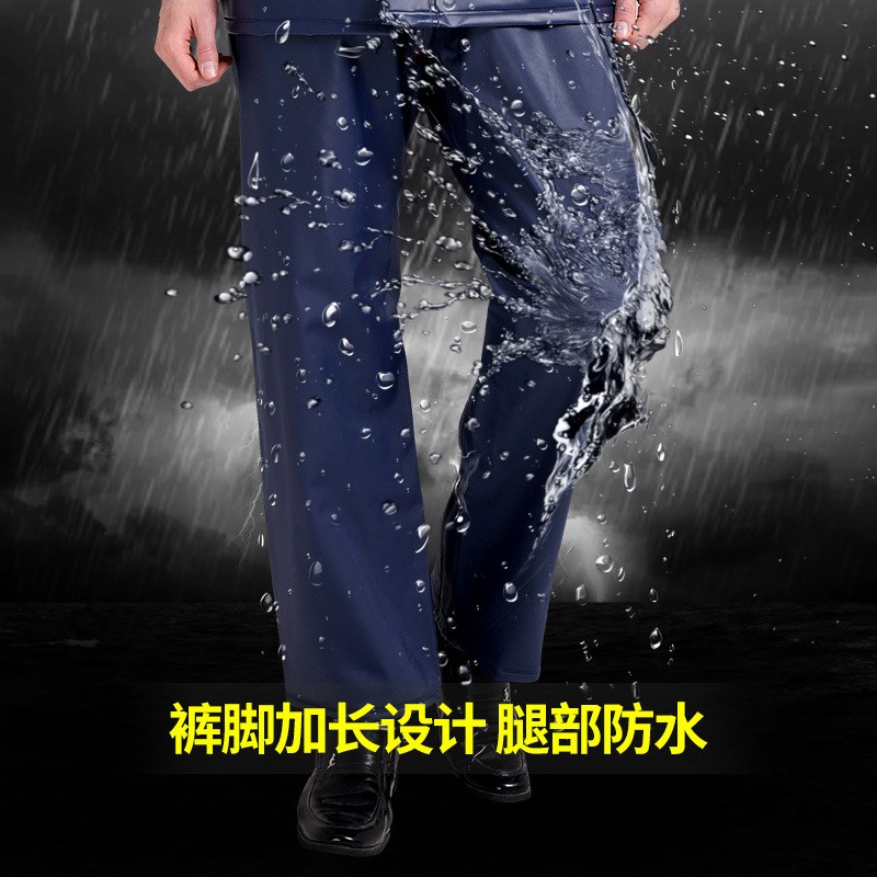 厂家 黑色 雨衣套装 加厚雨衣雨裤 分体成人电动车摩托车A