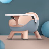 加厚宝宝b餐椅吃饭小椅子塑料板凳儿童叫叫椅子家用婴幼儿靠背坐