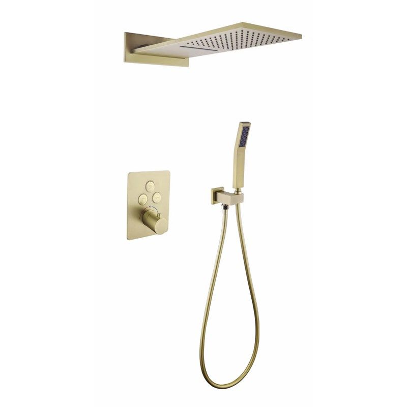 贝西枪灰色瀑布按键式入墙式花洒淋浴套装暗藏式暗装抗指纹防褪色,家装主材,恒温花洒套装,淘宝优惠券,粉丝福利购,淘宝优惠卷