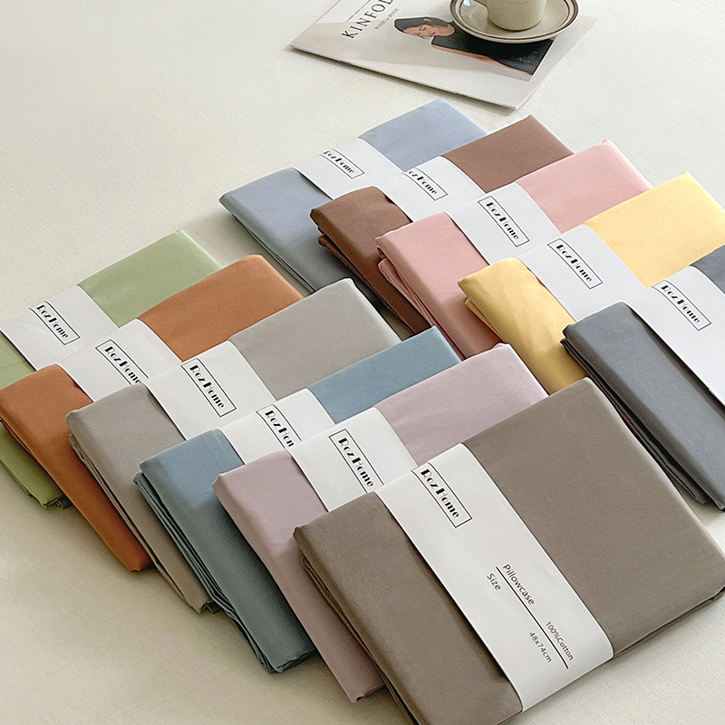 全棉100支新疆长绒棉纯色单品枕套床单被套单个床笠1O50*200x180c