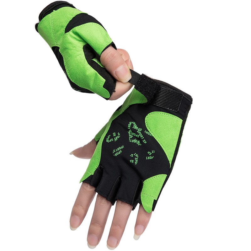 半指手套男户外运动骑行登山女夏薄训练开车防滑钓鱼手套定制LOGO