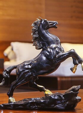黄铜马摆件马到成功家居装饰品客厅办公室开业礼品玄关摆件
