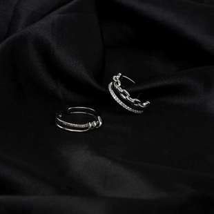 闺蜜同款戒指女士时尚个性不掉色装饰品女小众设计高级感无名指