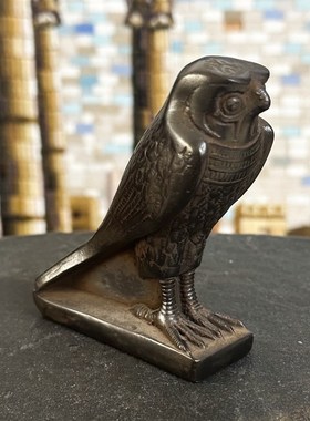 现货稀有款 埃及卢克索雕像收藏款古埃及荷鲁斯之神摆件 异国装饰