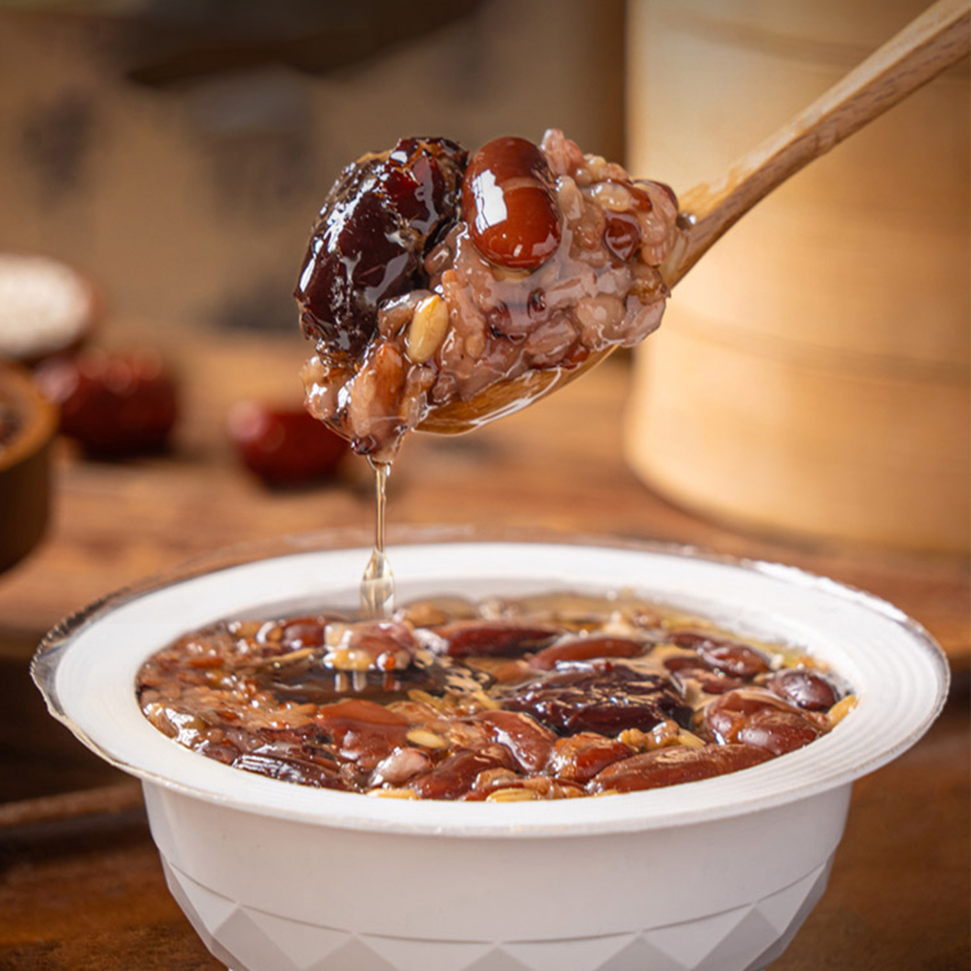 紫光园  糙米甑糕210g*3盒镜糕切糕红枣芸豆八宝饭特产休闲小吃