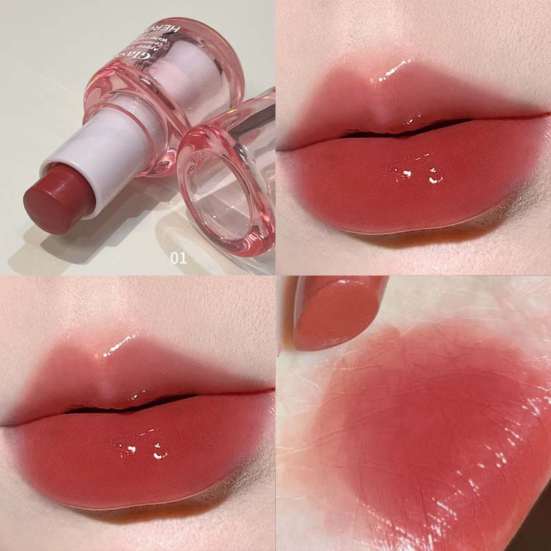 跃然凝镜水光口红学生滋润纯欲显嫩持妆韩系多用棒口红HERORANGE