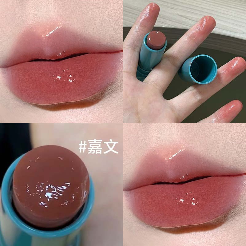 花悦润颜多用棒清透水光多功能高光腮红棒自然显色口红~HERORANGE