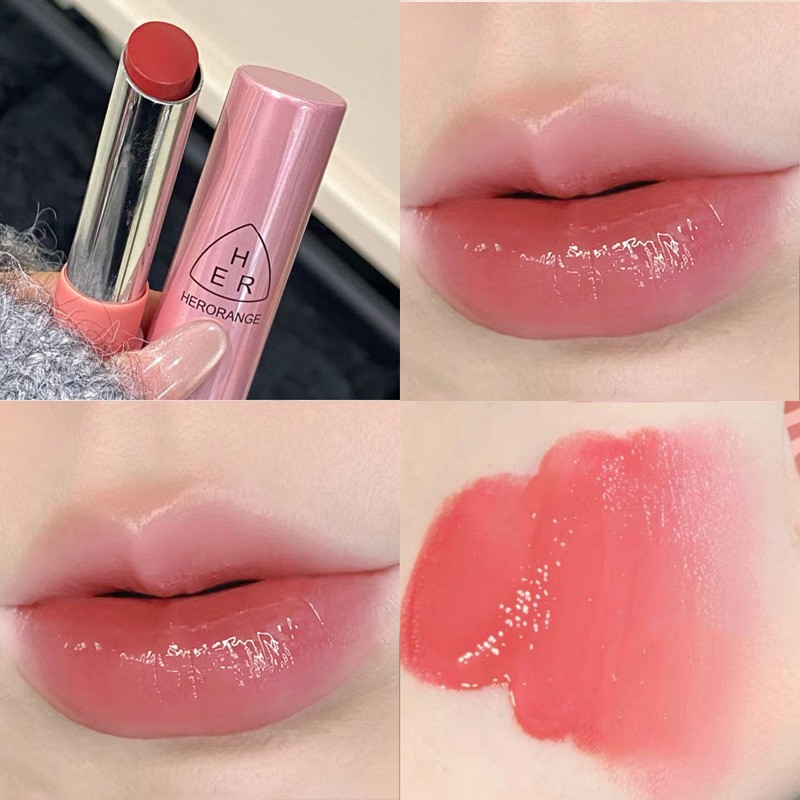 光韵菁润镜面口红水光嘟嘟唇不易掉色韩系显嫩少女唇釉HERORANGE~