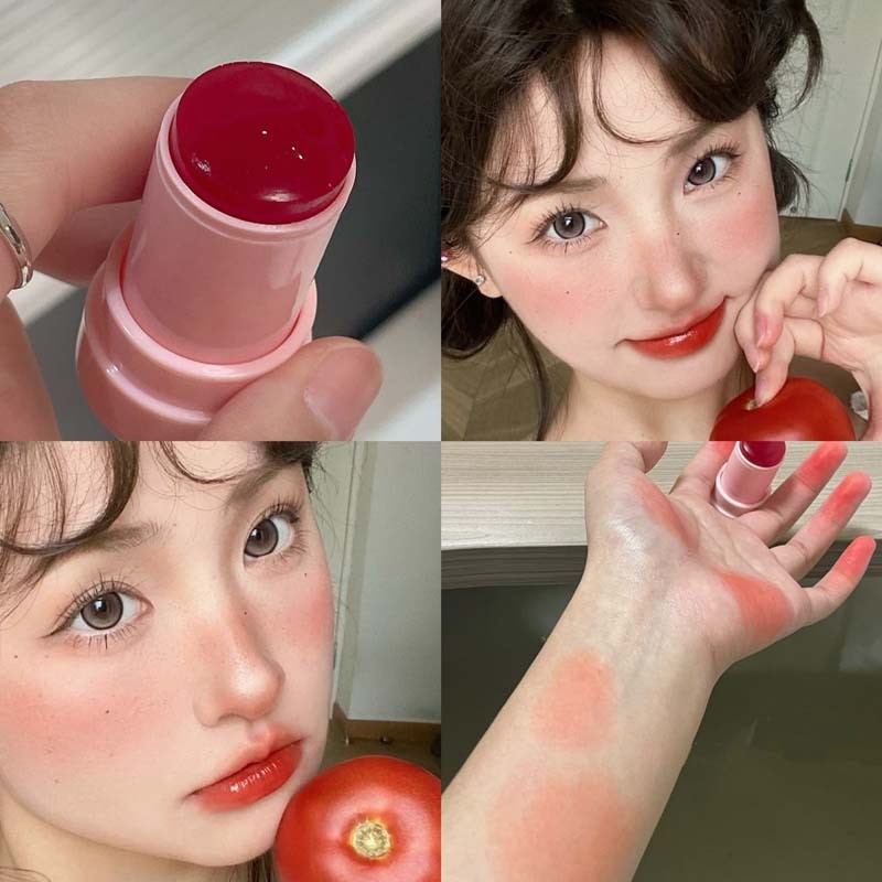 透彩果冻腮红棒显白提气色韩系纯欲少女伪素颜高光腮红HERORANGE