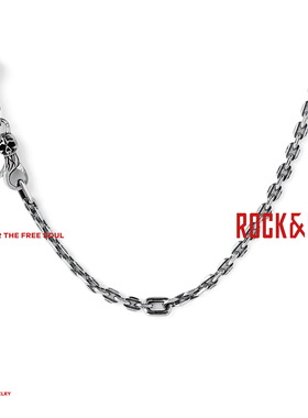 ROCKRIDE飞翔骷髅项链925纯银