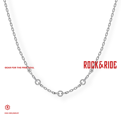 [新品]ROCKRIDE 自由Lucky心之所向项链 配链男女款925银高级礼物