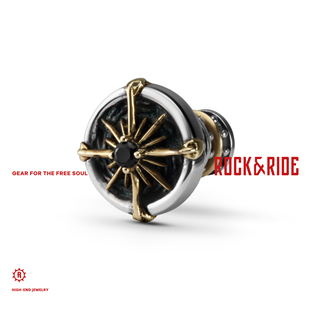 [礼物推荐]ROCKRIDE 自由罗盘耳钉 耳饰情侣男女新款高级925纯银