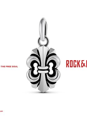 [新品]ROCKRIDE 自由闪绽之光吊坠 新款高级男款鸢尾花925银礼物