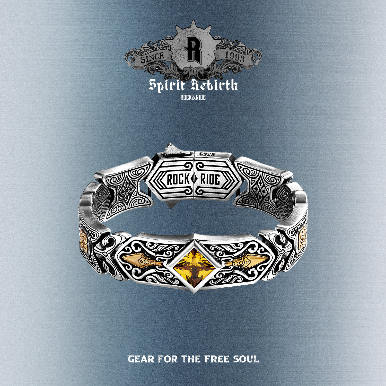 ROCKRIDE 重生圣纹礼赞手链 新款蒙古复古925银男送礼高级感,饰品/流行首饰/时尚饰品新,手链,淘宝优惠券,粉丝福利购,淘宝优惠卷