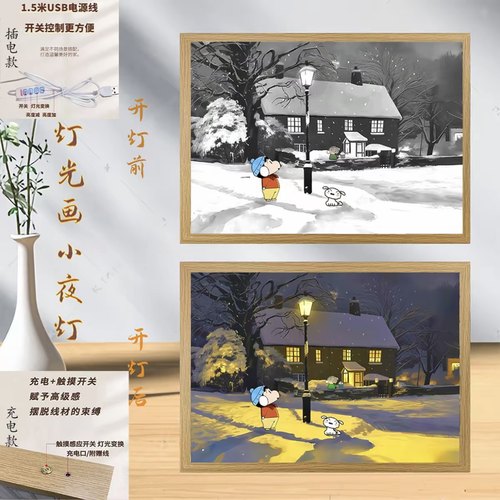 蜡笔小新创意装饰画送朋友礼物