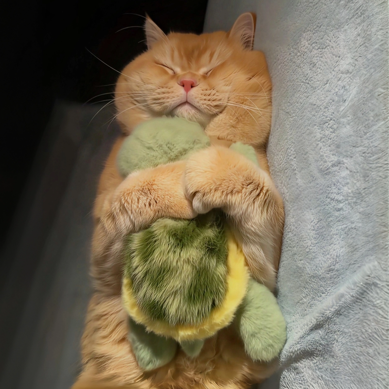 猫咪可爱躺平毛绒玩具乌龟玩偶睡觉抱公仔安抚陪伴宠物狗狗礼物,玩具/童车/益智/积木/模型,毛绒/玩偶/公仔/布艺类玩具,淘宝优惠券,粉丝福利购,淘宝优惠卷