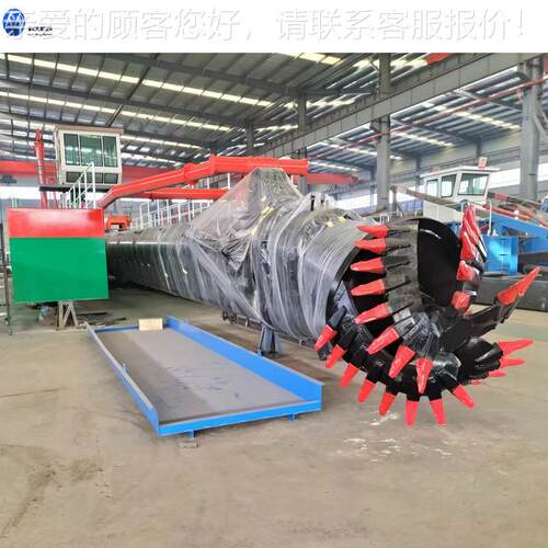 4大型绞吸船 江KD-400海湖泊清淤疏浚抽沙设备 505方绞吸00式挖泥