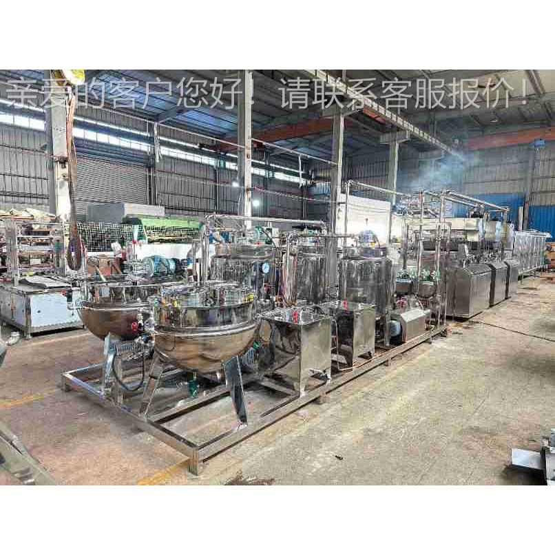 厂家供应全自动双色软糖，硬糖，棒棒糖浇注生产线 糖果饼干机械