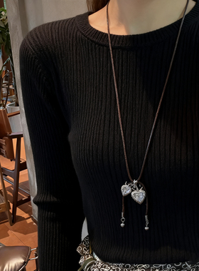 韩素希同款爱心吊坠项链