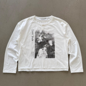 Erole T恤 印花长袖 Sonic Youth音速青年乐队亨利双领不锁边数码