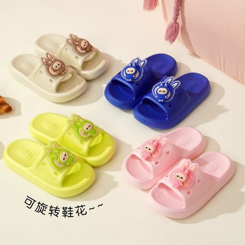 儿童凉拖旋转鞋防滑软底一字拖