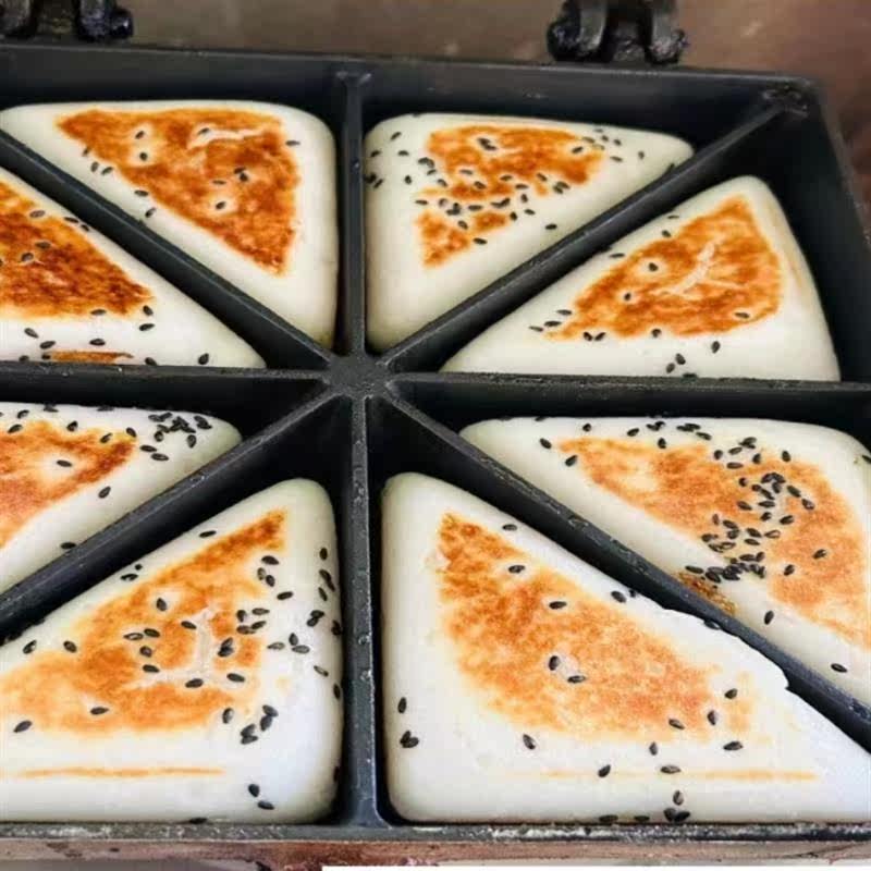 三角粑烤模具粑饼机老式机器烘焙工具八格糕摆摊烤米糕锅烤圆形雪