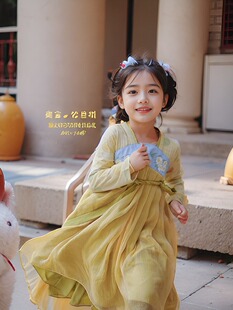 周岁礼成年礼高端汉服女童中国母女连衣裙亲子齐胸儿童襦裙公主裙