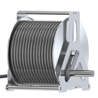 不锈钢水管车高压洗车水枪收管神器浇花冲洗地面水管收纳架卷管器