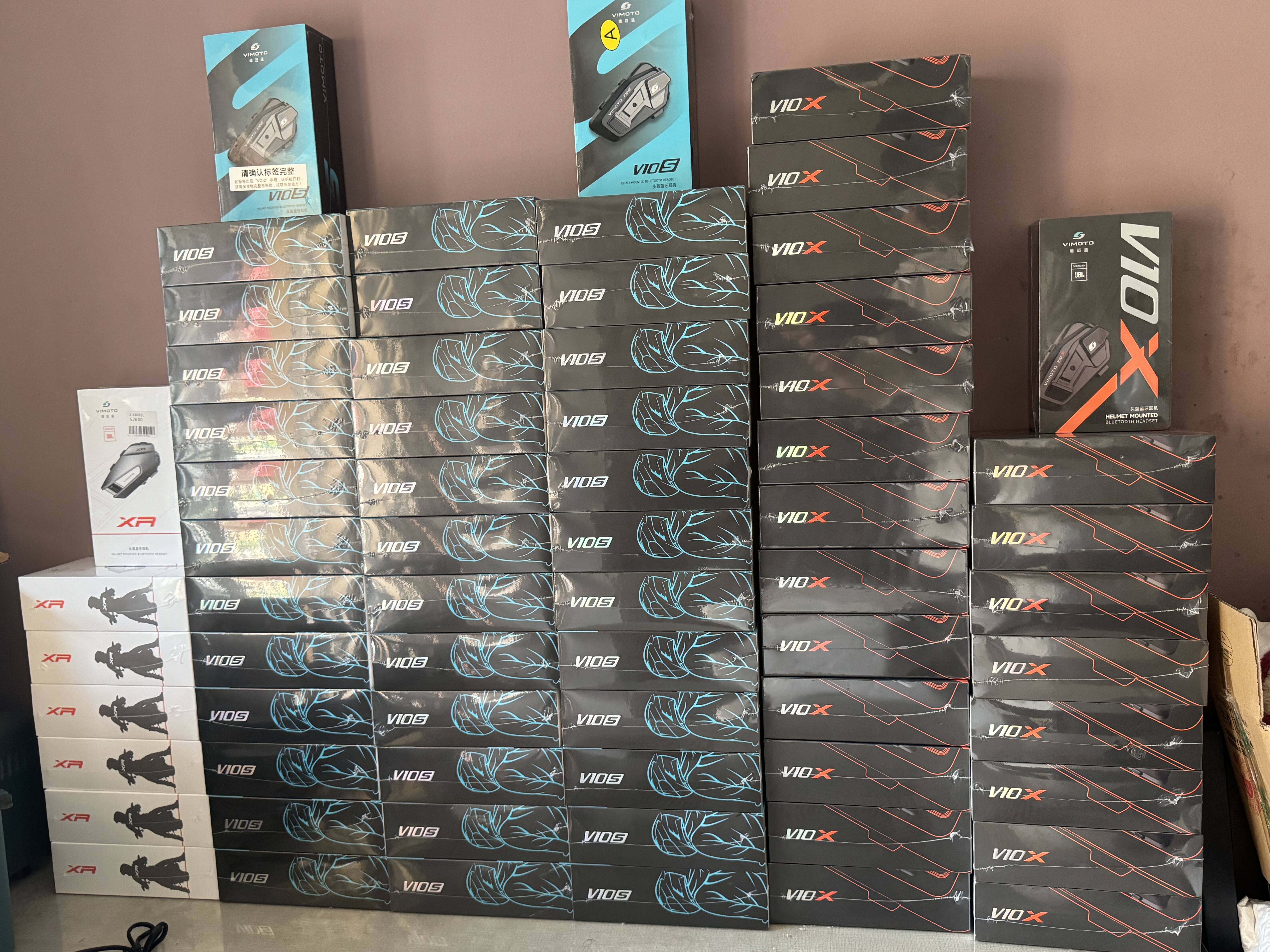 维迈通V10S V10X XR摩托车头盔蓝牙耳机全盔半盔长续航无线对讲机