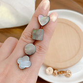 天然贝壳防走光暗扣免缝别背带裤 防滑低领V领口胸针毛衣别针百搭