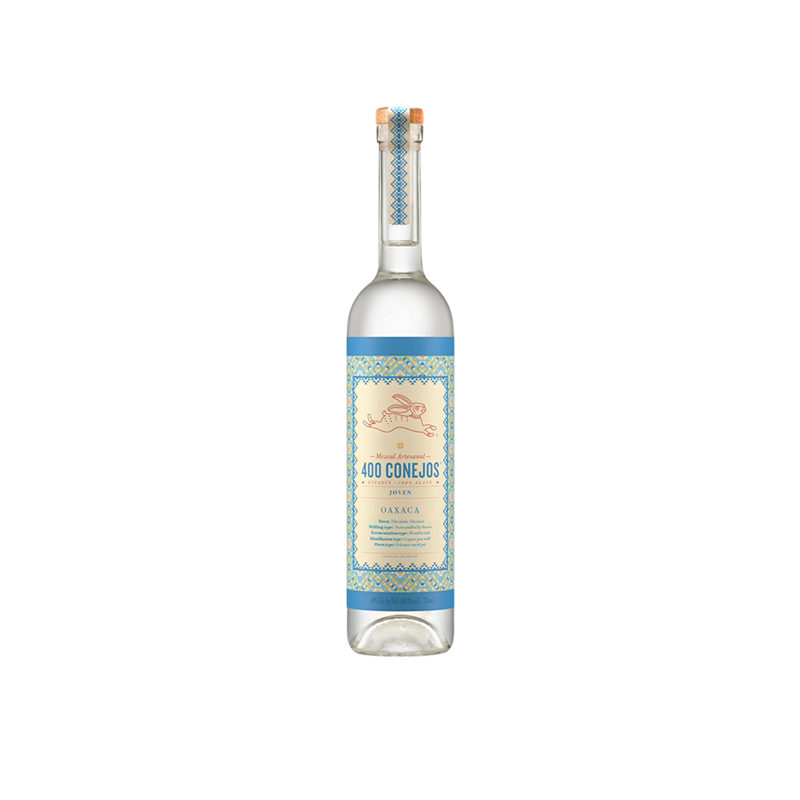 原瓶进口墨西哥400兔精灵梅斯卡尔龙舌兰酒洋酒 750mL
