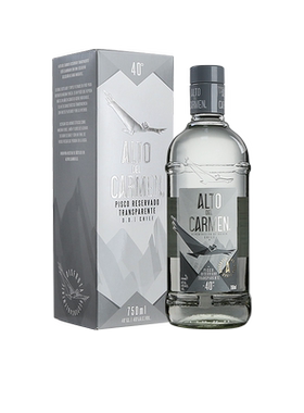 卡曼之巅银瓶皮斯科白兰地酒ALTO DEL CARMEN PISCO原装700ml洋酒