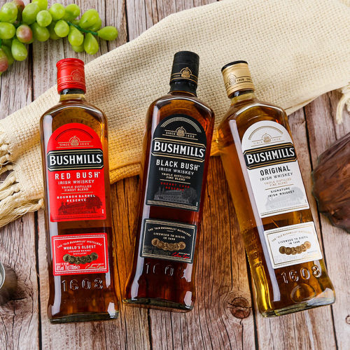原瓶进口百世醇Bushmills爱尔兰布什米尔红标黑标白标威士忌洋酒